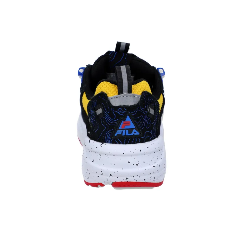 FILA KIDS Durable Breathable Low Top Kids' Running Shoes Black Yellow Kids'-5