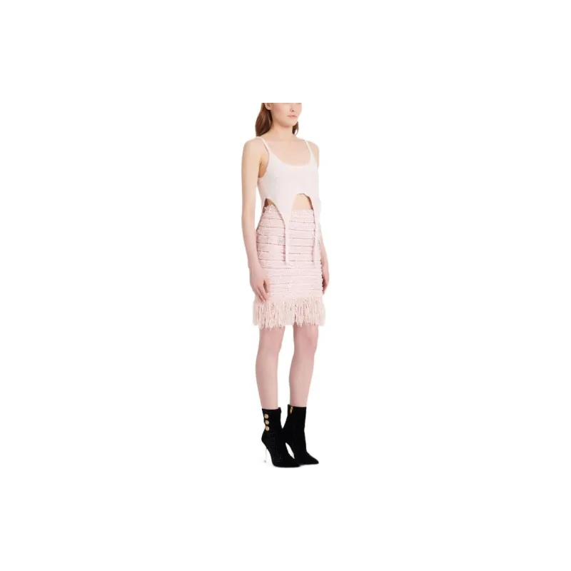 BALMAIN Tweed Pencil Skirt-3