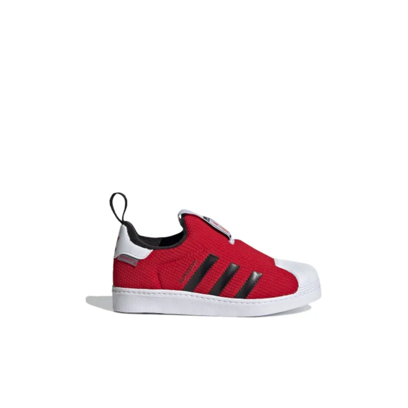 Adidas Originals SUPERSTAR 360 Breathable Low Top Kids' Skateboarding Shoes Red Children Aged 3 7 Years Old-1