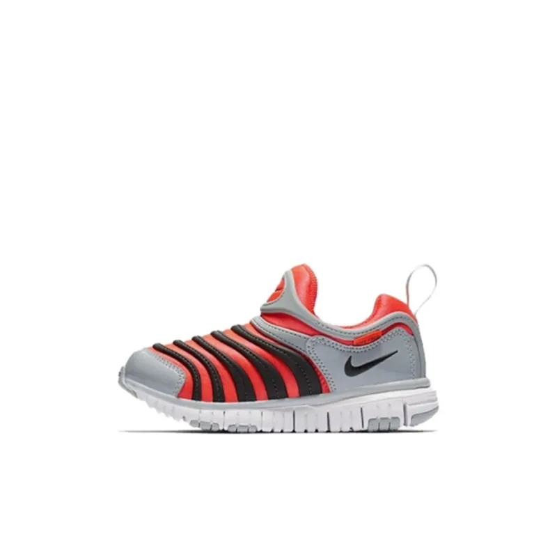 Nike Dynamo Free Kids Lifestyle Shoes Gray Red Children Aged 3 7 Years Old-0
