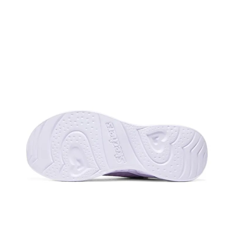 Skechers Heart Lights Slip Resistant Cushioning Wear Resistant Breathable Lightweight Kids Lifestyle Shoes Teenagers-4