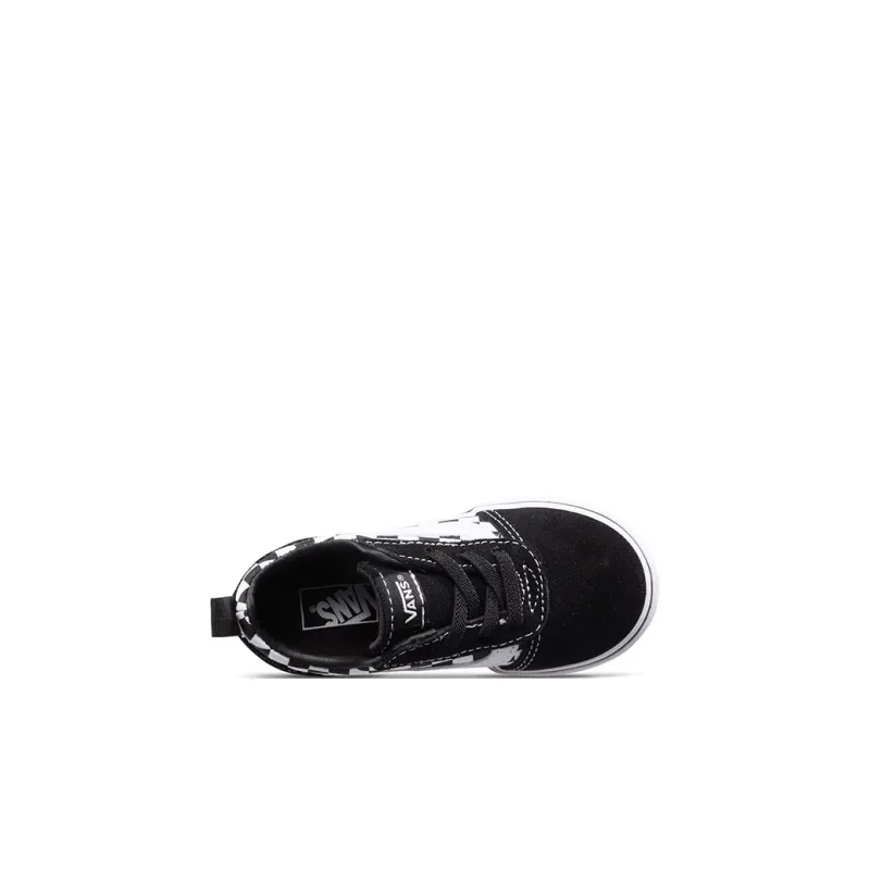 Vans Slip on Series Anti Slip Wear Resistant Low Top Skateboard Shoes Black White Checkerboard Infant And Toddler-3
