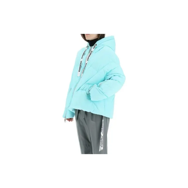 KHRISJOY Down Jacket Women's Fluorescent Blue-3