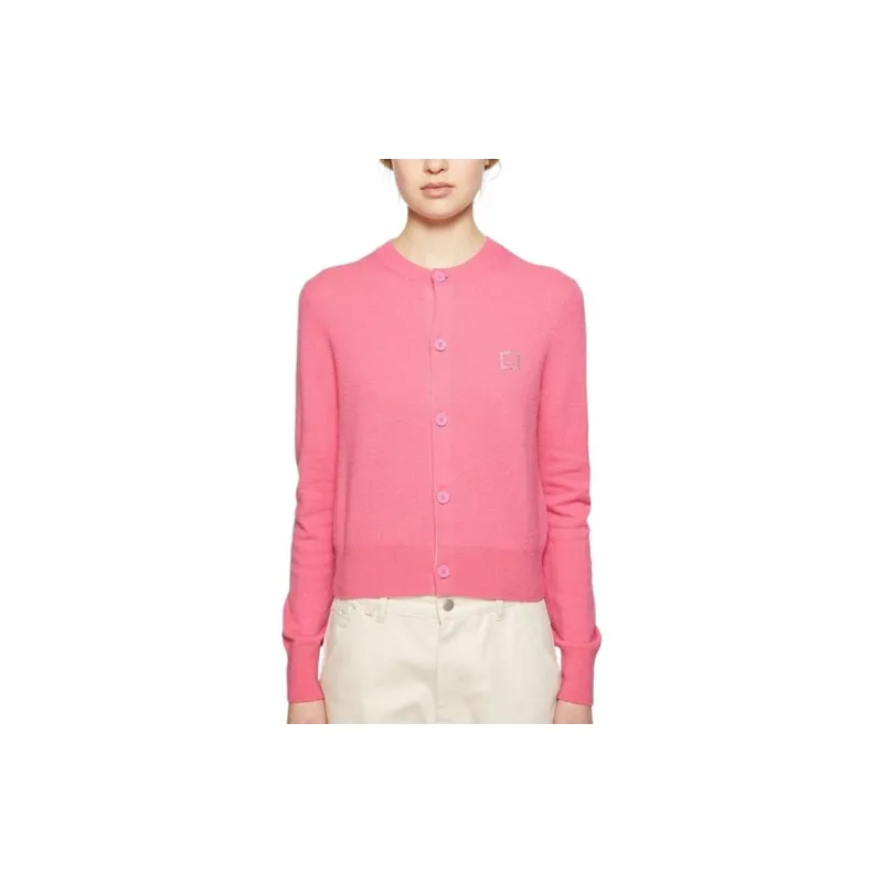 Acne Studios Face logo Wool Cardigan-1