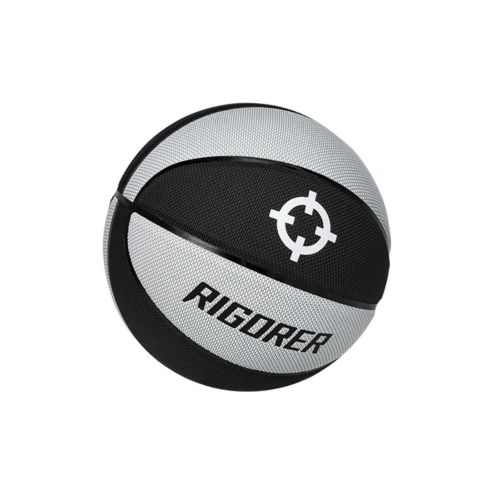 RIGORER PU Basketball Black Gray Size 7 Training Unisex-3