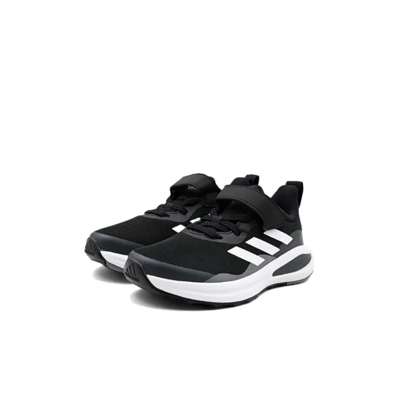 Adidas Fortarun El K Low Top Running Shoes Black White Kids'-2