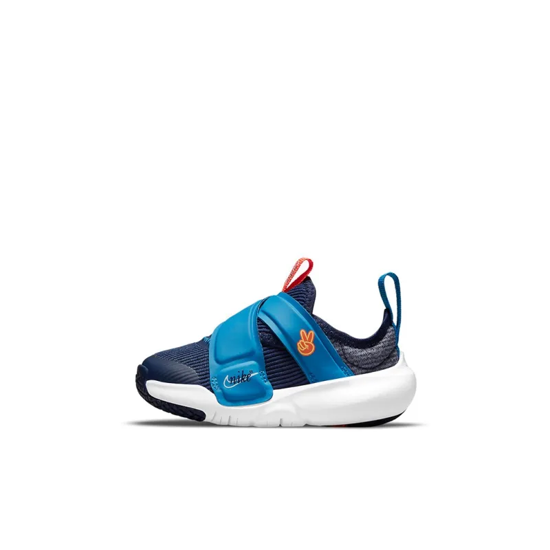 Nike Flex Advance Low Top Running Shoes Blue Orange Infant And Toddler-0