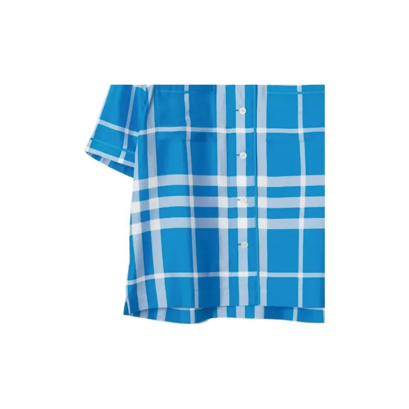 Burberry Shirts Women's Vivid Blue-5