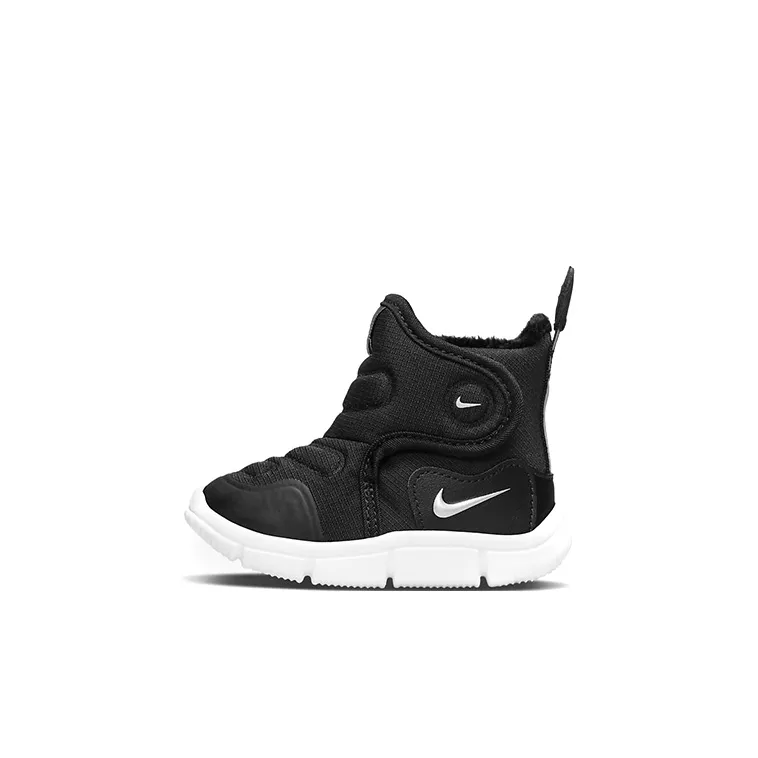 Nike Novice Slip Resistant Cushioning Abrasion Resistant Thermal High Top Toddler Shoes Black Silver Infant And Toddler-0