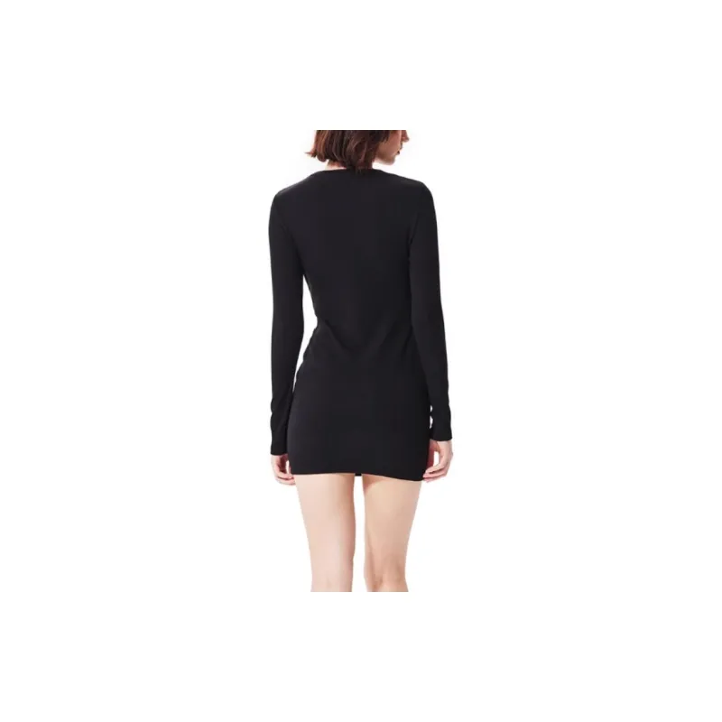 Ed Hardy FW24 Long Sleeved Dresses Women's Black-3