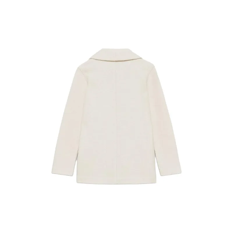 ARITZIA FW24 The Group By Babaton Shawl Merino Wool Below-Bum Jacket Coats Women's Heather Bone-1
