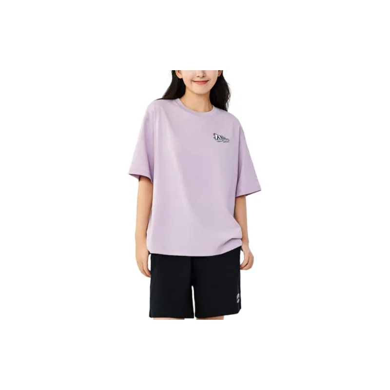 Anta T-Shirt Women's Gray Wisteria Purple-2