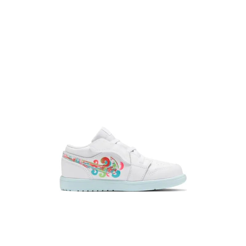 Jordan Air Jordan 1 Anti Slip And Wear Resistant Balance Low Top Basketball Toddler Shoes White Infant And Toddler-1