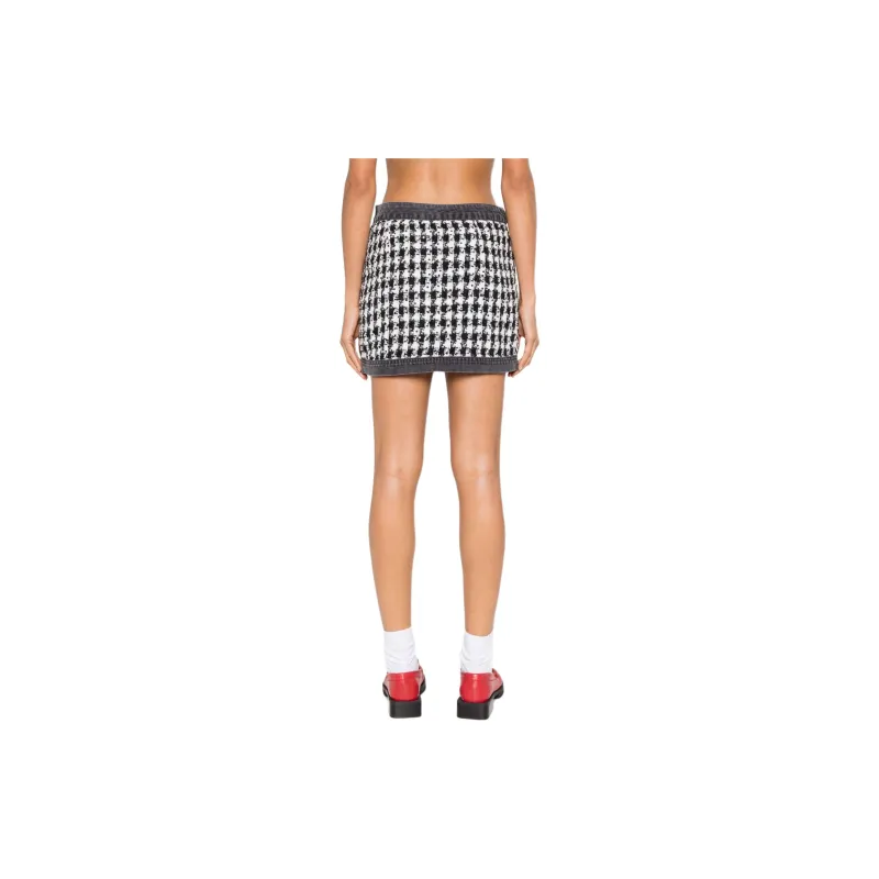LIU·JO Bouclé Denim Mini Skirt-2