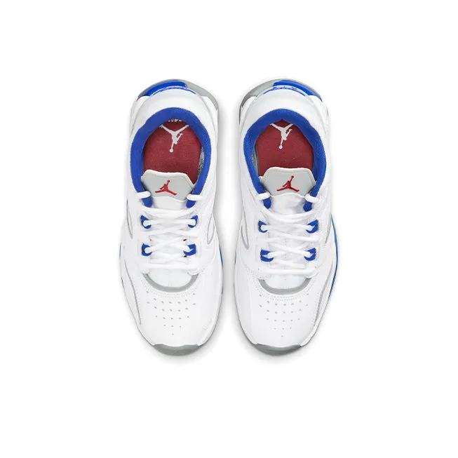 Jordan Point Lane Low-Top Children's Basketball Shoes White Blue Teenagers-3