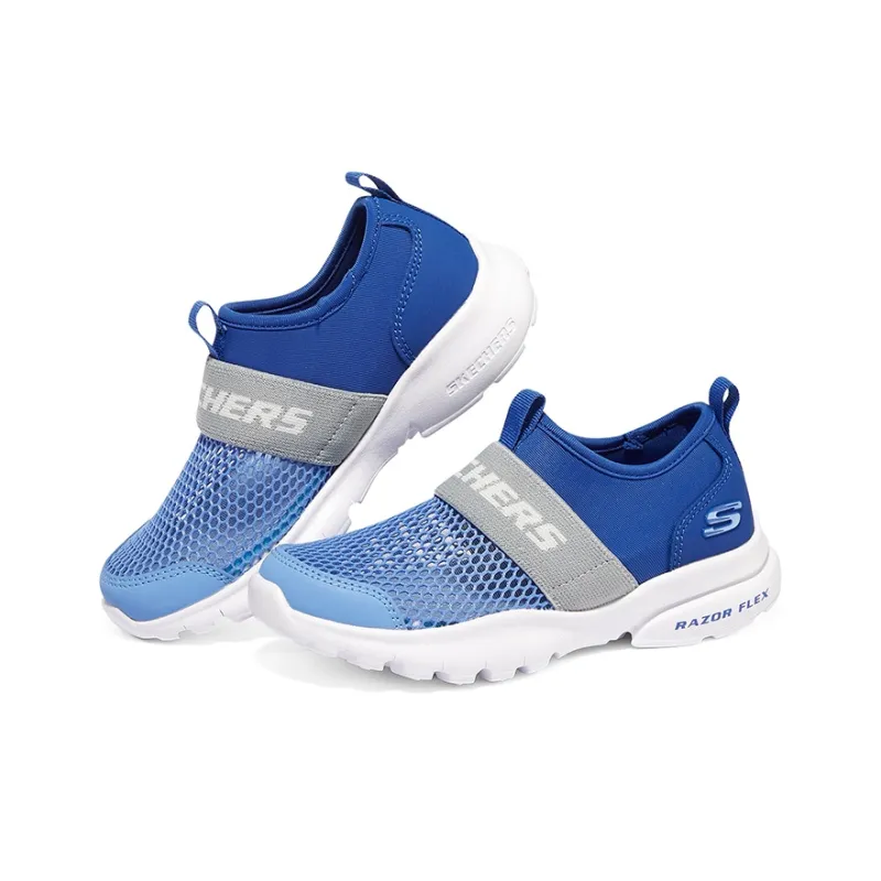 Skechers Razor Fle Cushioning Abrasion Resistant Breathable Low Top Casual Shoes Teenagers-2