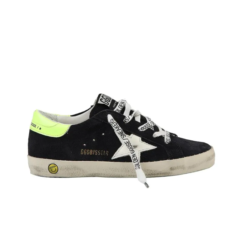 Golden Goose Super Star Anti Slip Wear Resistant Low Top Kids Lifestyle Shoes Black Teenagers-1