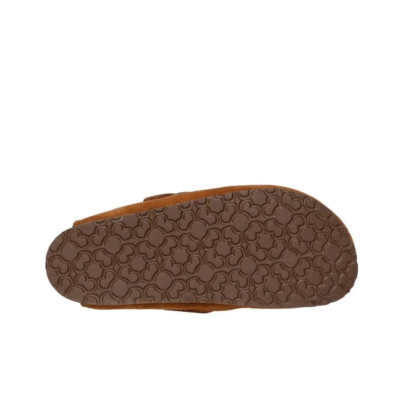 Skechers Arch Fit Slip Resistant Wrap toe Slippers Women's Brown-4