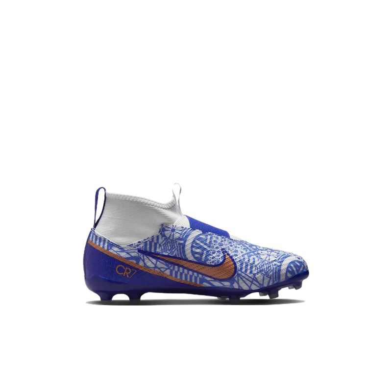 Nike Zoom Mercurial Superfly 9 Pro CR7 FG GS 'Azulejo'-1