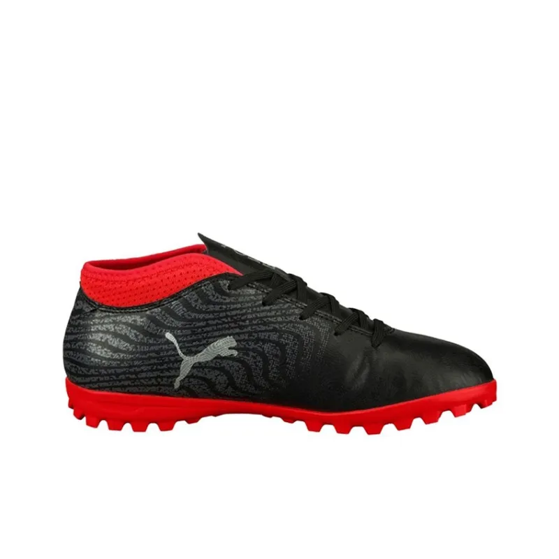 PUMA One 18.4 Low Top Kids' Soccer Shoes Black Red Kids'-1