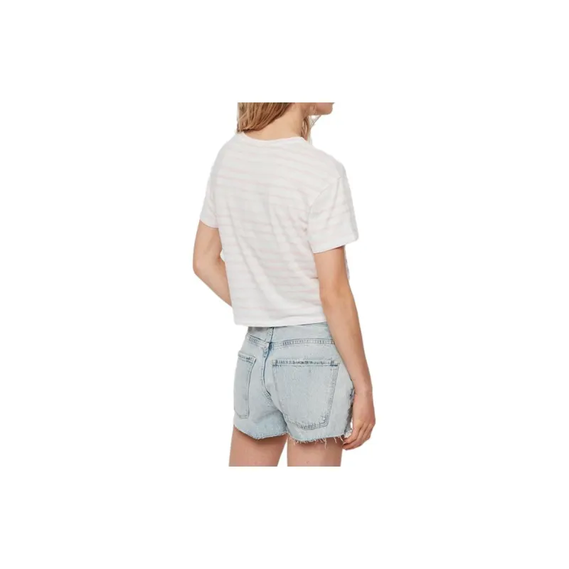 ALLSAINTS T-Shirt Women's PINK/CHALK WHITE-2