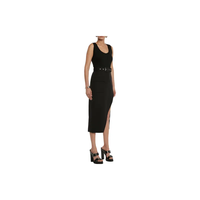 Alexander McQueen Belted Sleeveless Dress-3
