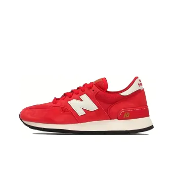 New Balance NB 990 V1 Slip Resistant, Abrasion Resistant, Breathable Low Top Running Shoes Men's Red