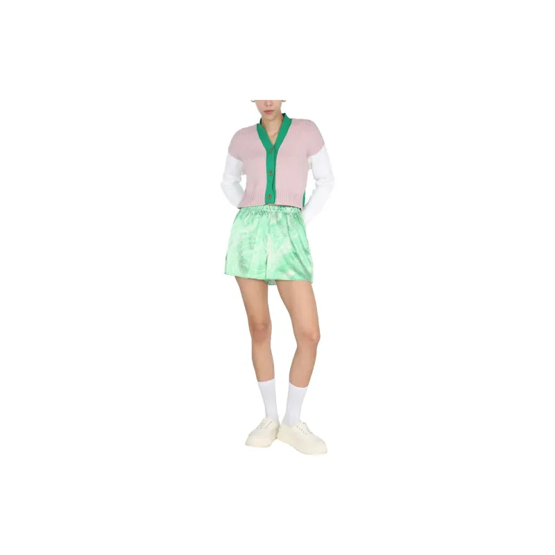 Opening Ceremony Marbled Print Elasticated Shorts-1