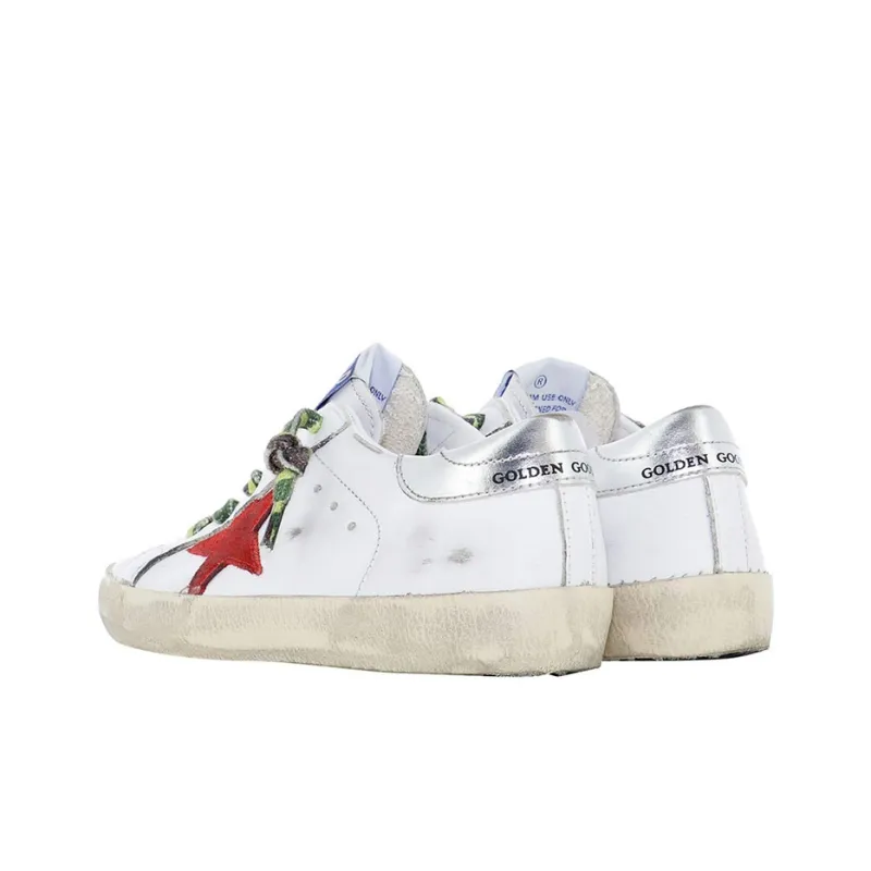 Golden Goose Low Top Kids' Skateboarding Shoes White Teenagers-3