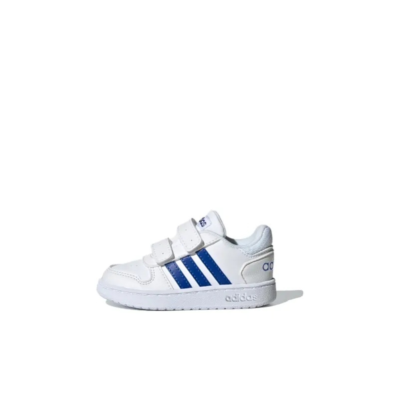 Adidas Neo Hoops 2.0 Abrasion-Resistant Low-Top Toddler Shoes White Infant And Toddler-0
