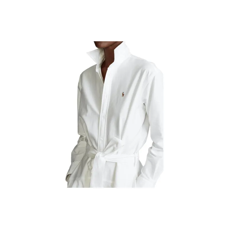 Polo Ralph Lauren SS23 Long Sleeved Dress Women's White-5