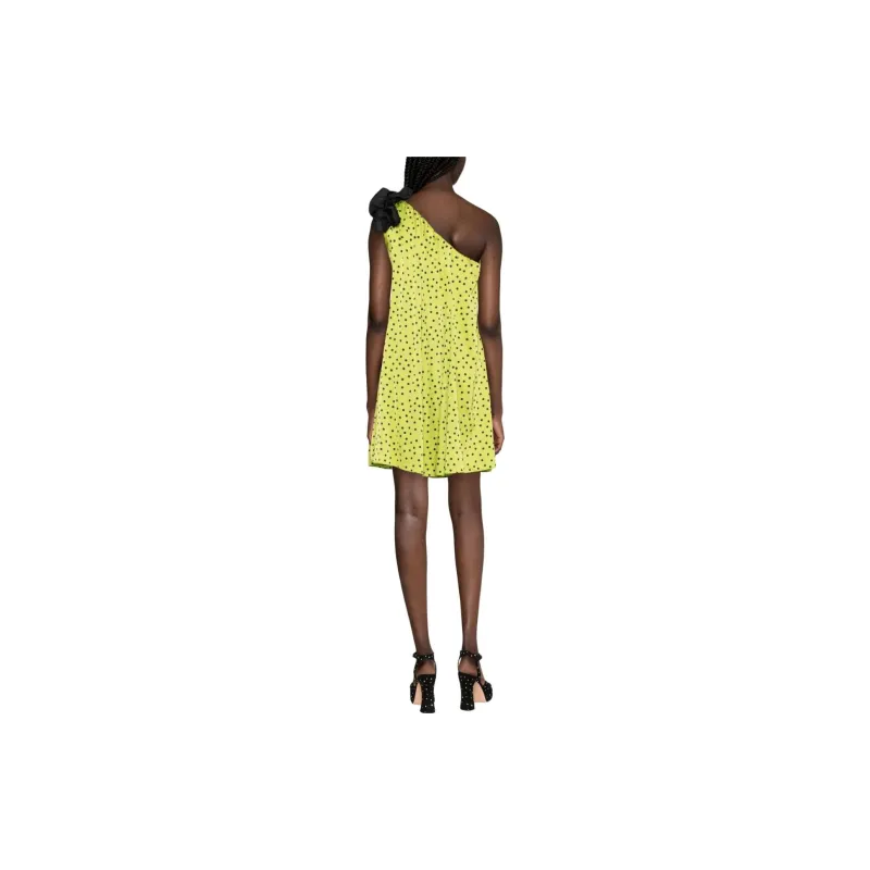 PINKO Sleeveless Dresses Women's Neon Green-2