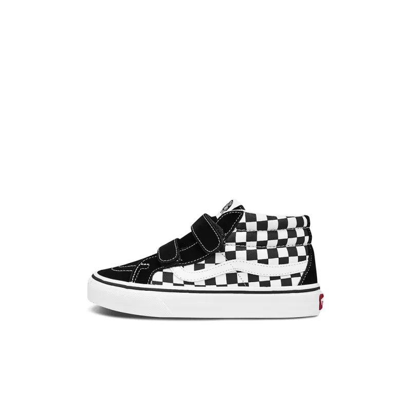 Vans Sk8-Mid Reissue V Kids 'Checkerboard - Black White'-0