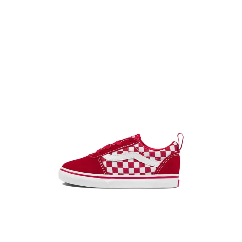 Vans Slip Resistant Shock Absorbers Low Top Skateboard Shoes Red Infant And Toddler-0
