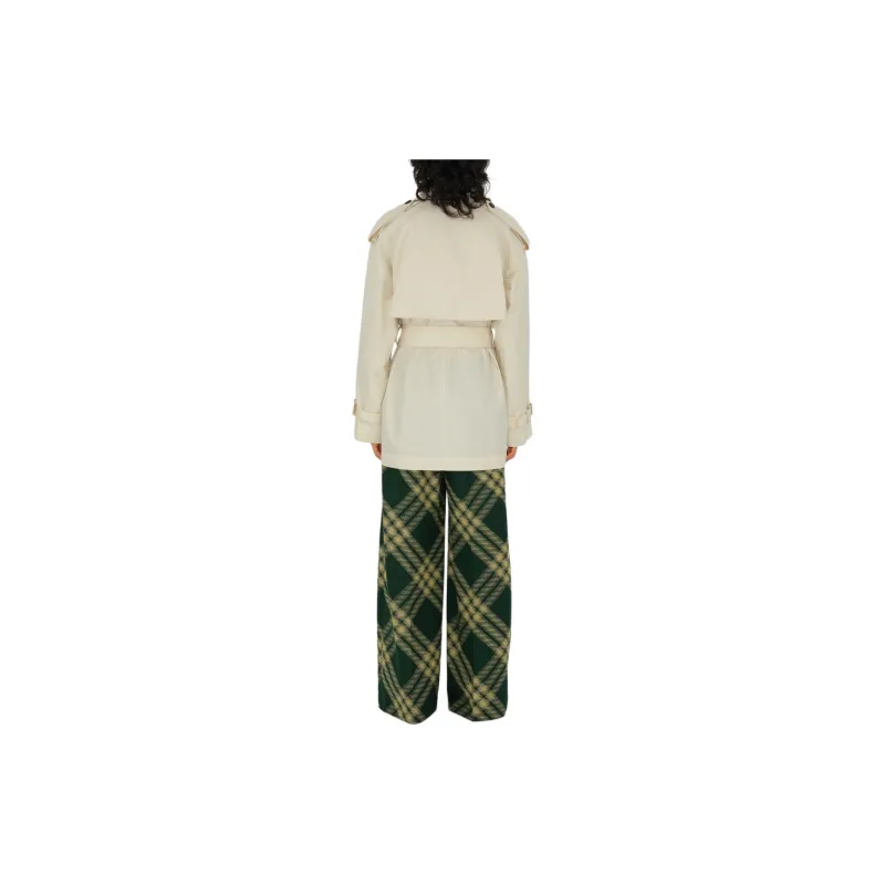 Burberry Short Belted Trench Coat-3
