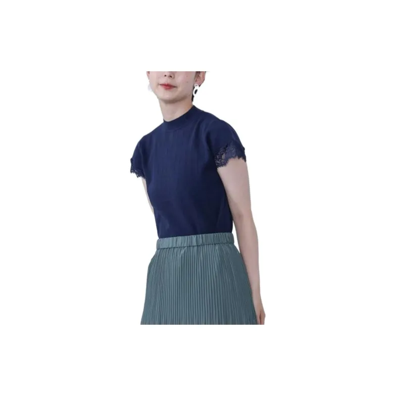 Beams T Shirt Women's Marine Blue-1
