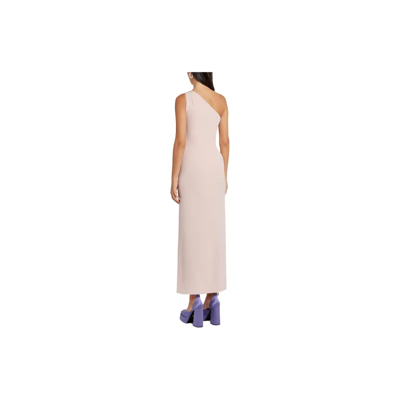 VERSACE One shoulder Silk Maxi Dress-2