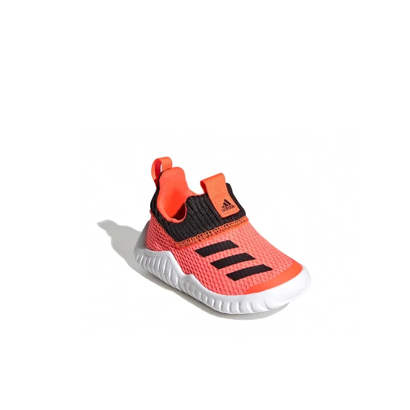 Adidas Rapidazen Anti Slip Wear Resistant Low Top Toddler Shoes Pink Black White Infant And Toddler-2