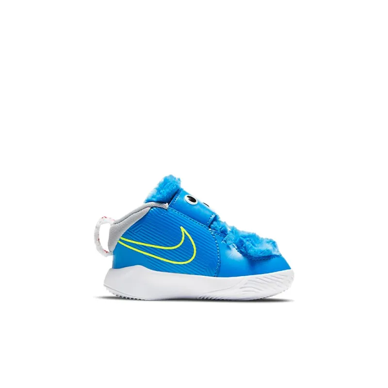 Nike Team Hustle D 9 Lil Slip Resistant Cushioning Abrasion Resistant Breathable Low Top Toddler Shoes Blue White Baby-1