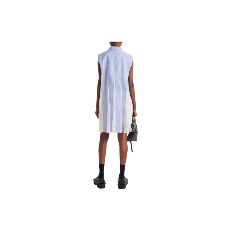 Sacai Striped Sleeveless Shirtdress-2