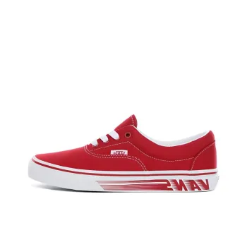 Vans Era Lightweight Wear resistant And Non slip Low Top Kids' Skateboarding Shoes Red Teenagers