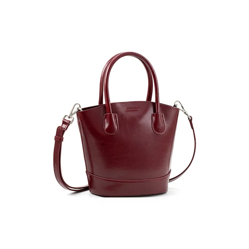 Vigno Synthetic Leather Handbags Shoulder Bag Crossbody Bag Regular Women's Red-1