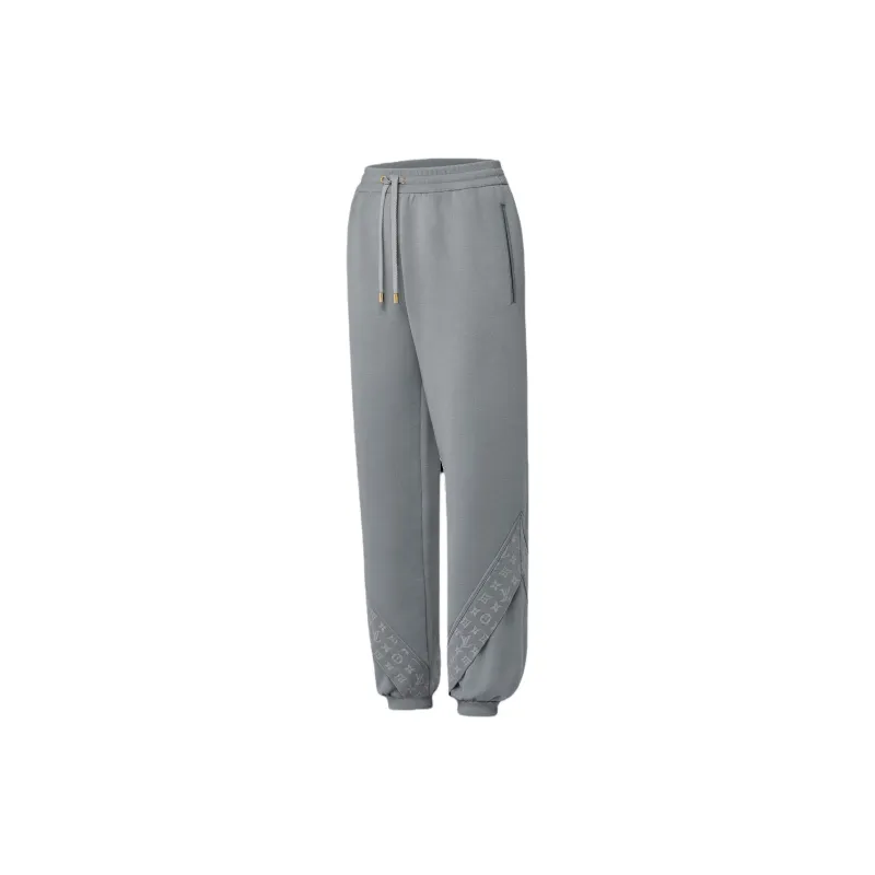 LOUIS VUITTON Knitted Sweatpants Women's Gray-2