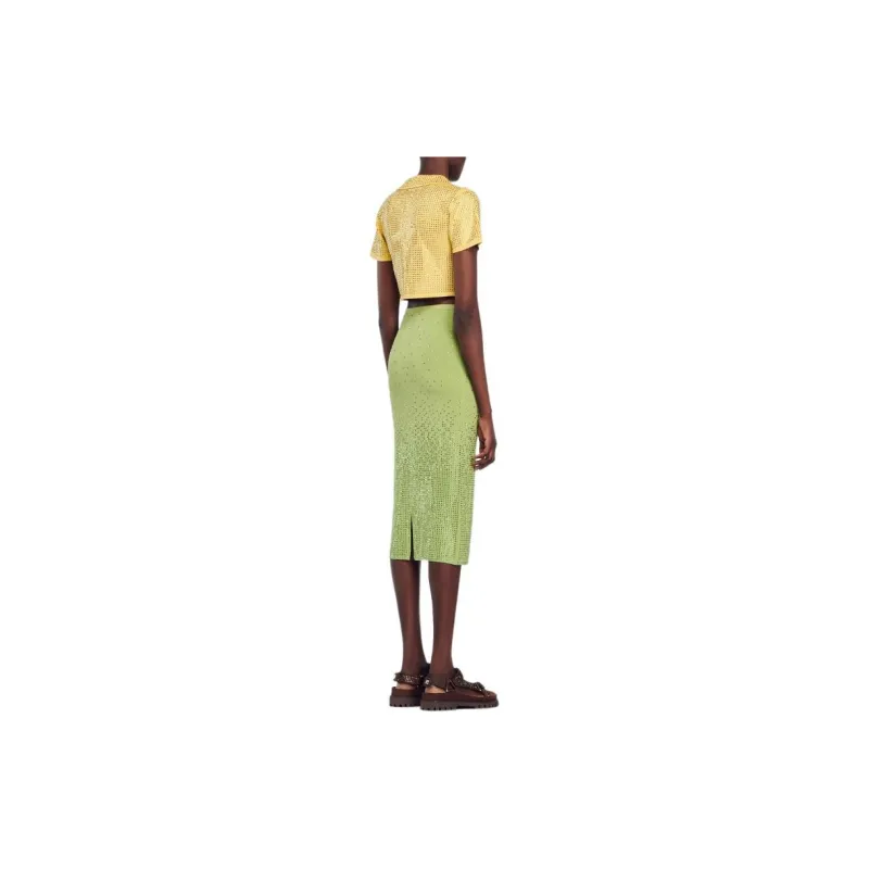 Sandro Regular T Shirt Women's Yellow-3