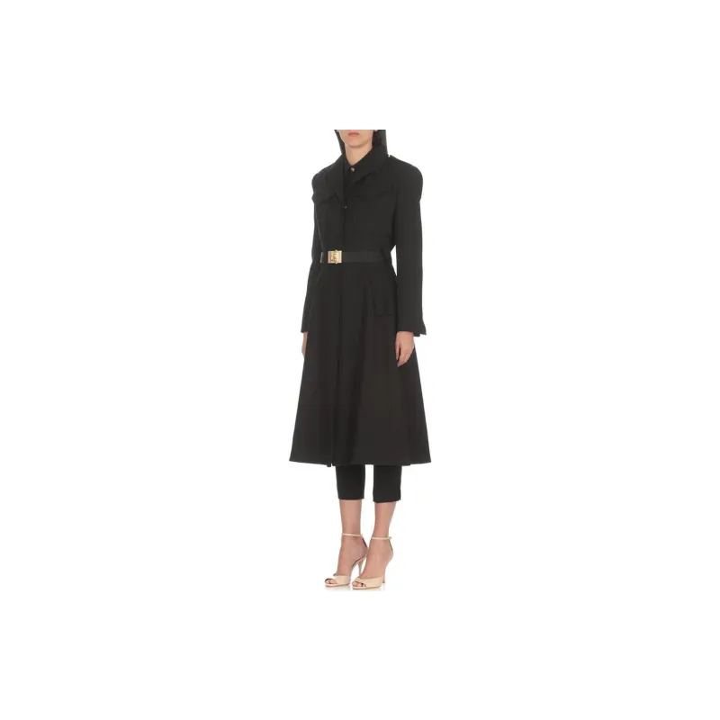 Elisabetta Franchi Coat Women's Black-1