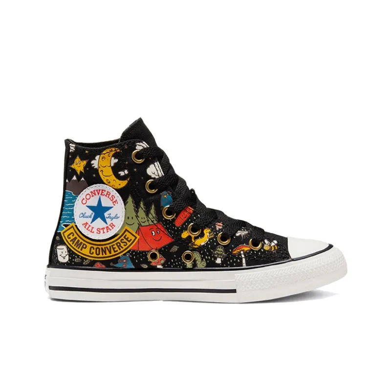 Converse Chuck Taylor All Star High GS 'Summer Camp - Black Amarillo'-1