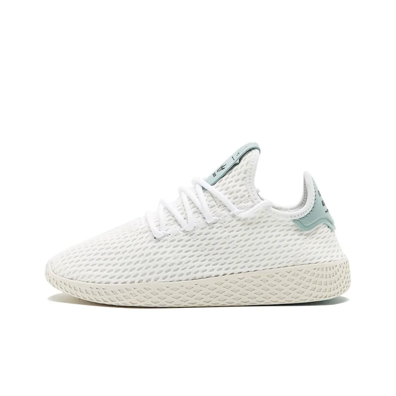 Pharrell Williams x Adidas Originals Tennis Hu J Breathable And Lightweight Kids' Training Shoes White Teenagers-0