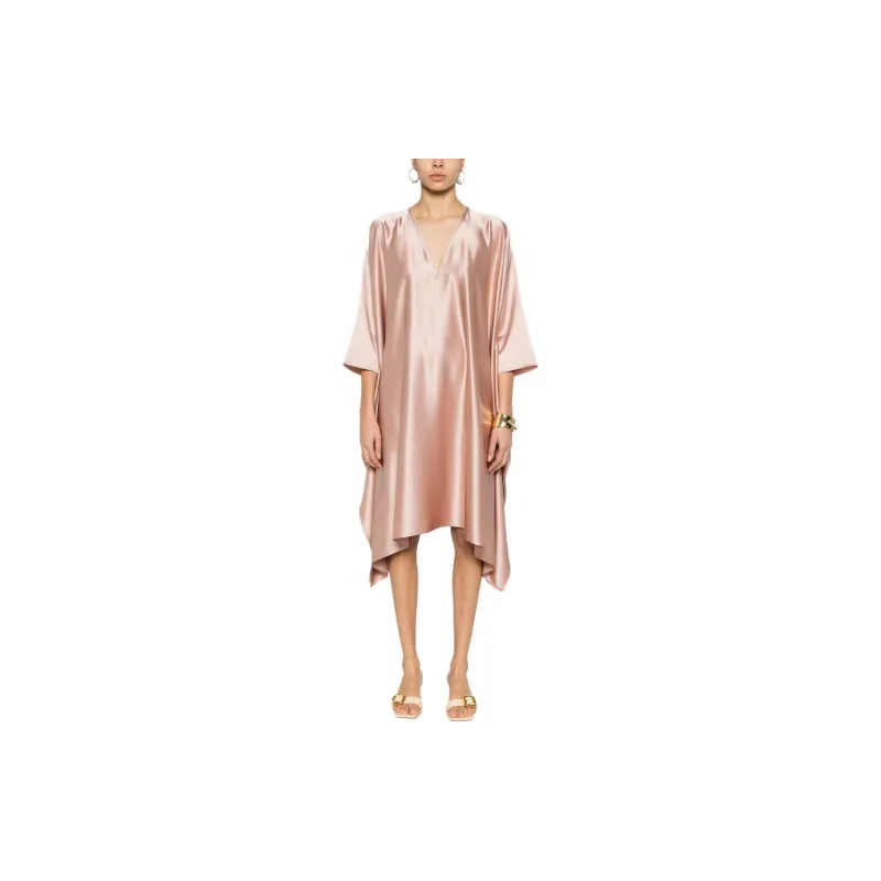 Gianluca Capannolo Satin-weave Kaftan Dress-1