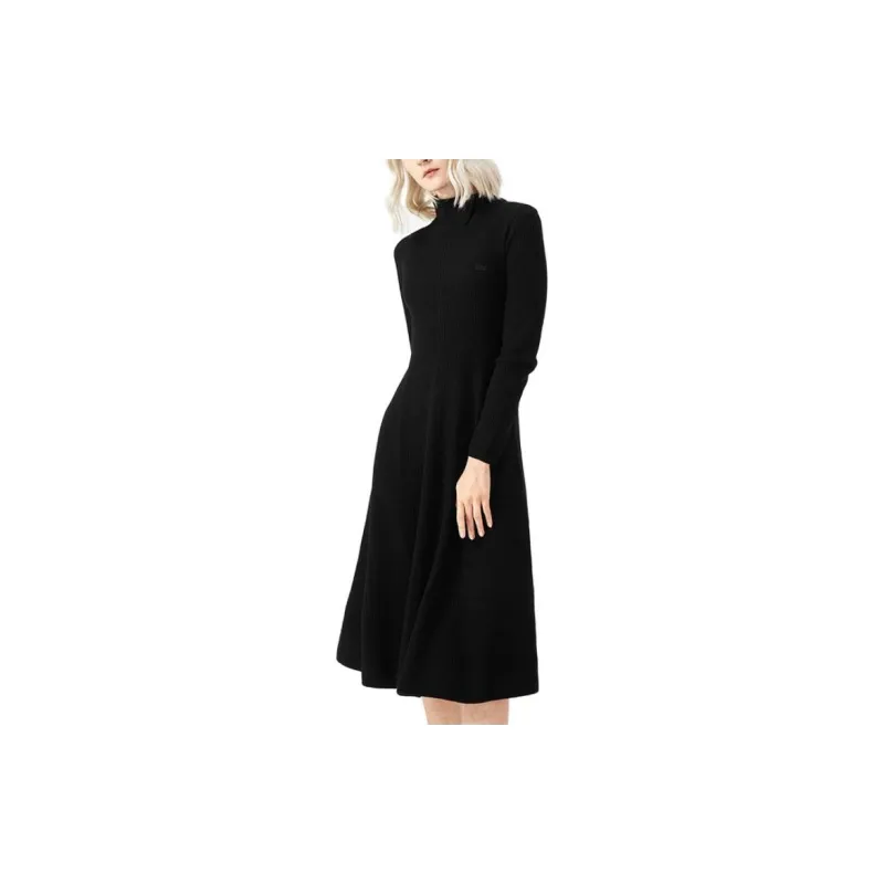 LACOSTE Long Sleeved Dresses Women's Black-1