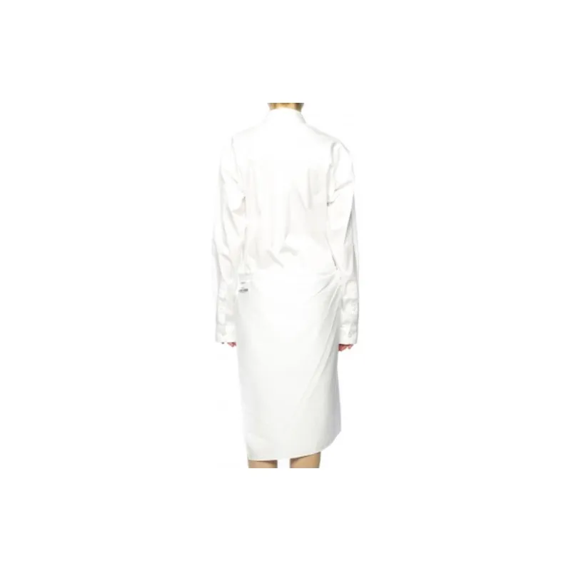 Vetements Long Sleeved Dresses Women's White-3